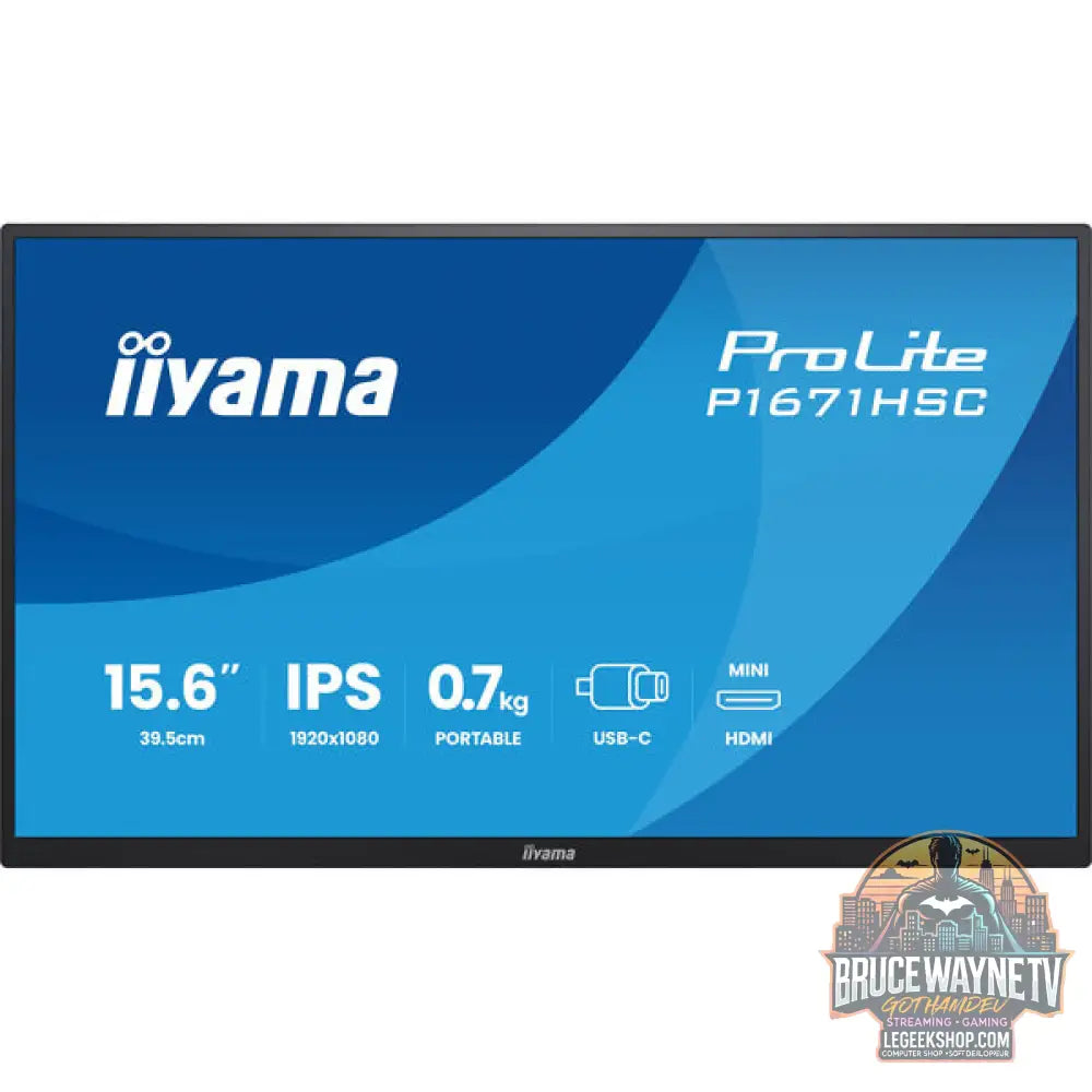 iiyama P1671HSC-B1 15,6" Full HD IPS 60 Hz - iiyama - vue 24
