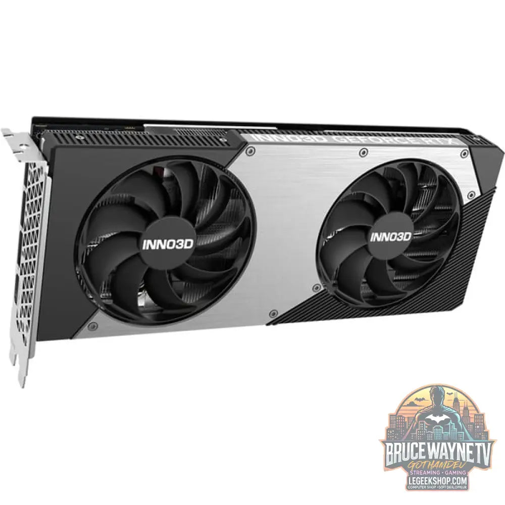 INNO3D GeForce RTX 5070 TWIN X2 OC, Grafikkarte noir, DLSS 4, 3x DisplayPort, 1x HDMI 2.1 - INNO3D - vue 5