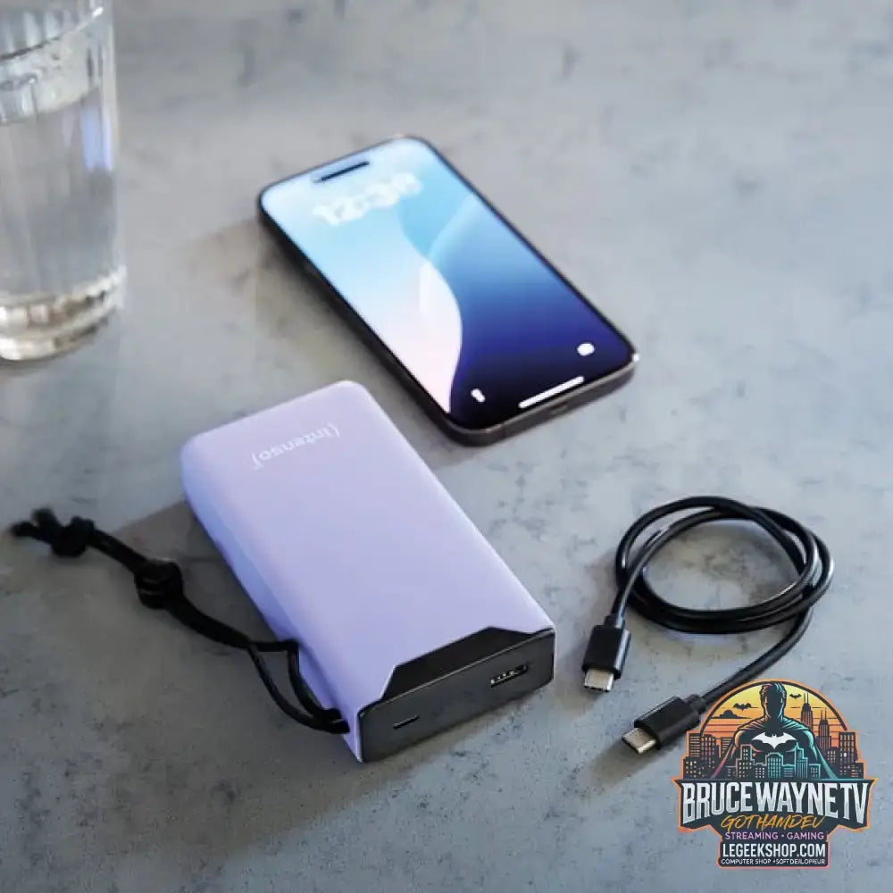 Intenso Powerbank F20000 Purple lila, 20.000 mAh, PD 3.0, Quick Charge 3.0 - Stromquelle: Steckdose, USB-C - vue 6