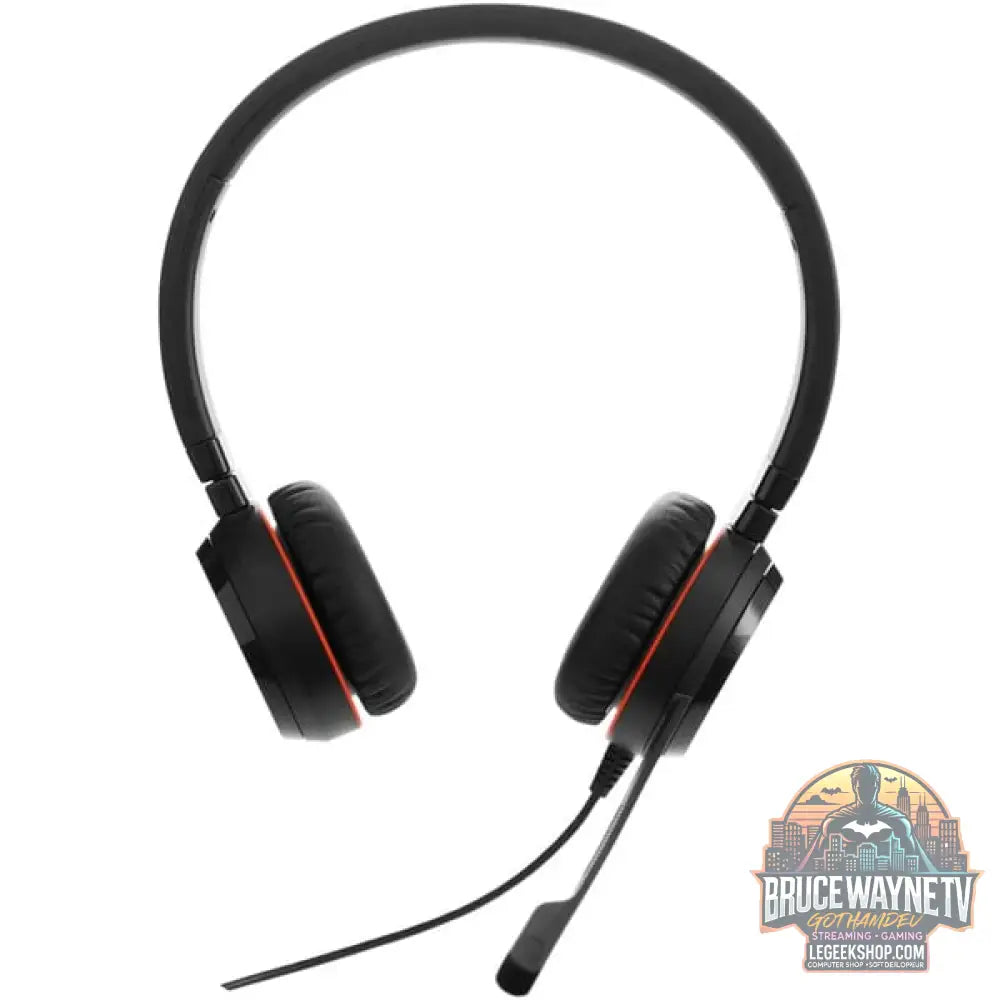 Jabra Evolve 30 II, Headset noir, Microsoft Teams-Version, 3,5 mm Klinkenstecker, USB C et USB A, Stereo - Jabra - vue 3