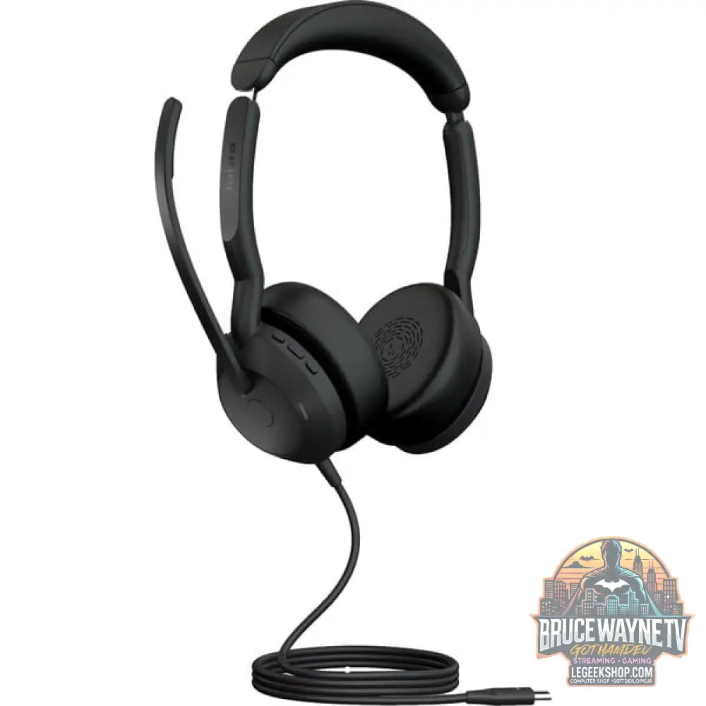 Jabra Evolve2 50, Headset (noir, Stereo, UC, USB-C) - Jabra - vue 2