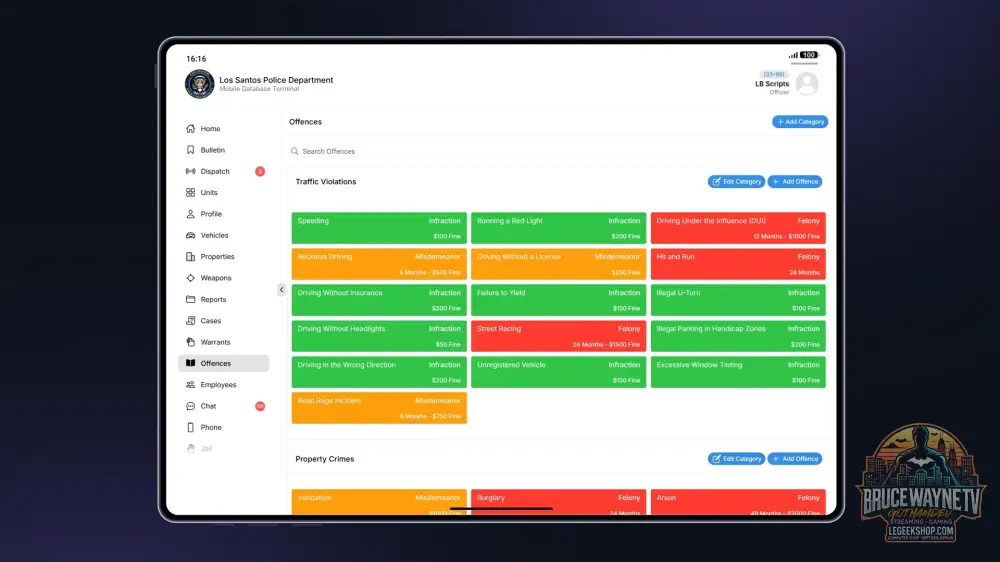 LB TABLET - Script FiveM Tablette MDT Police EMS Open Source - Scripts & Ressources FiveM