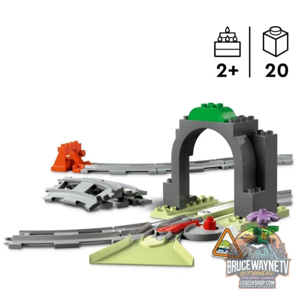 LEGO 10425 DUPLO Town Eisenbahntunnel et Schienen Erweiterungsset, jeu de construction - LEGO - vue 3