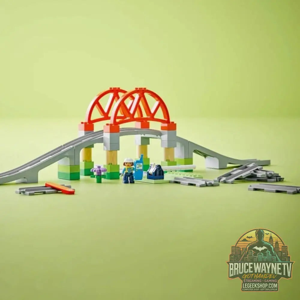 LEGO 10426 DUPLO Town Eisenbahnbrücke et Schienen - Erweiterungsset, jeu de construction - LEGO - vue 4
