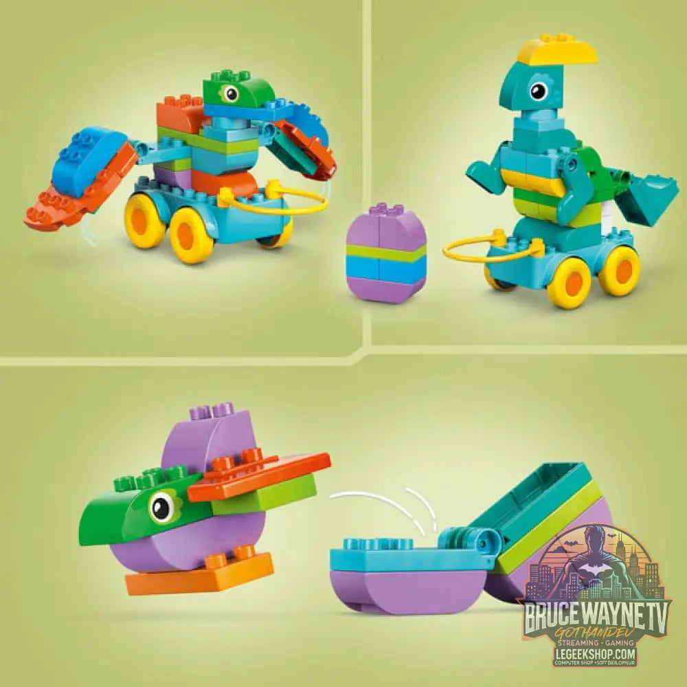 LEGO 10451 DUPLO Town Dinos auf Rädern 3-in-1-Set, jeu de construction - LEGO - vue 3