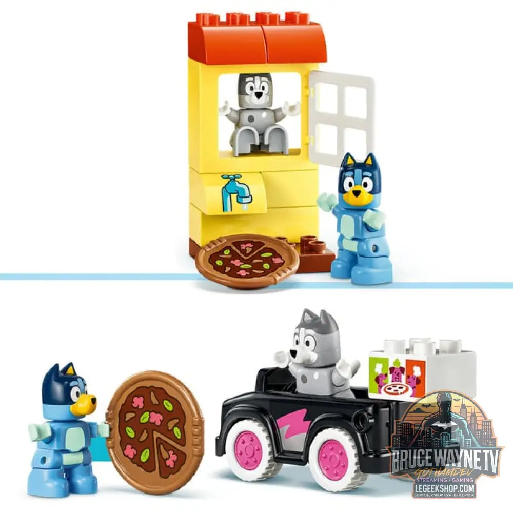 LEGO 10469 DUPLO Bluey Pizza-Schwestern avec Muffin et Bluey, jeu de construction - LEGO - vue 4