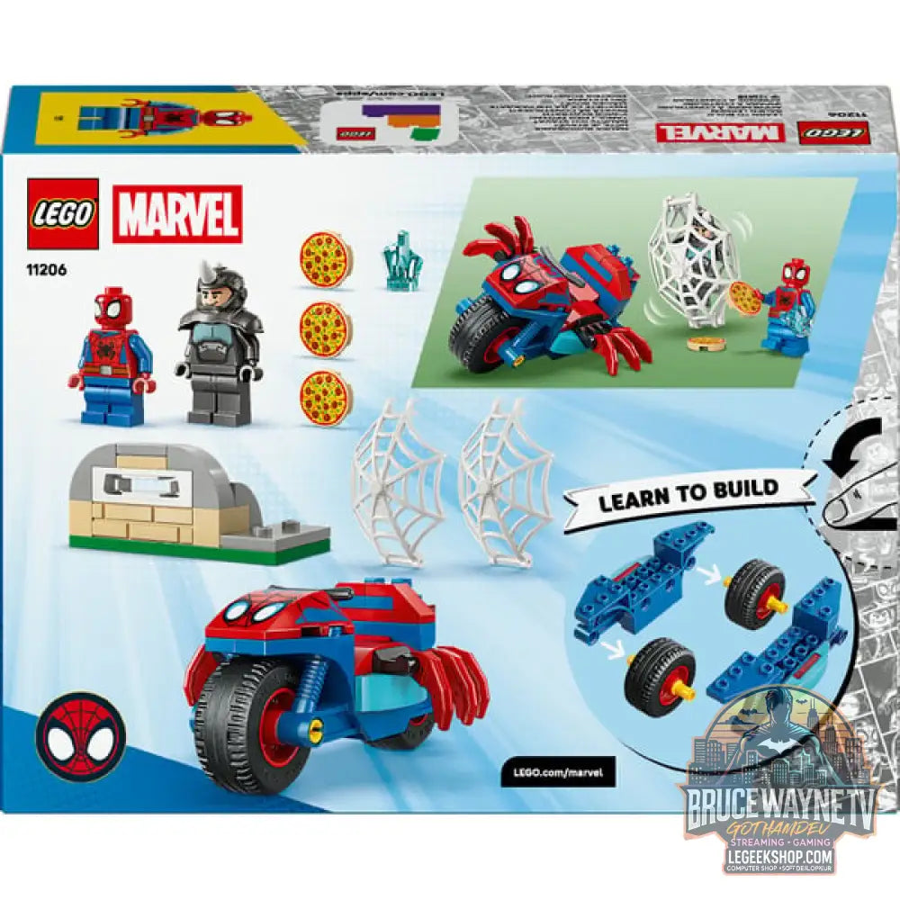 LEGO 11206 Marvel Spidey et seine Super-Freunde Spidey auf Motorrad vs. Rhino, jeu de construction - LEGO - vue 7