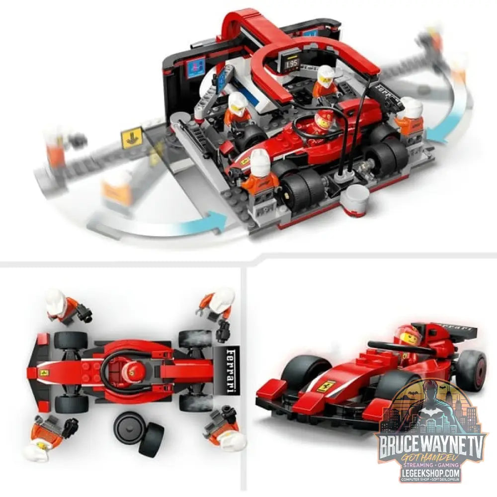 LEGO 60443 City F1 Boxenstopp avec Boxencrew et Ferrari Flitzer, jeu de construction - LEGO - vue 5