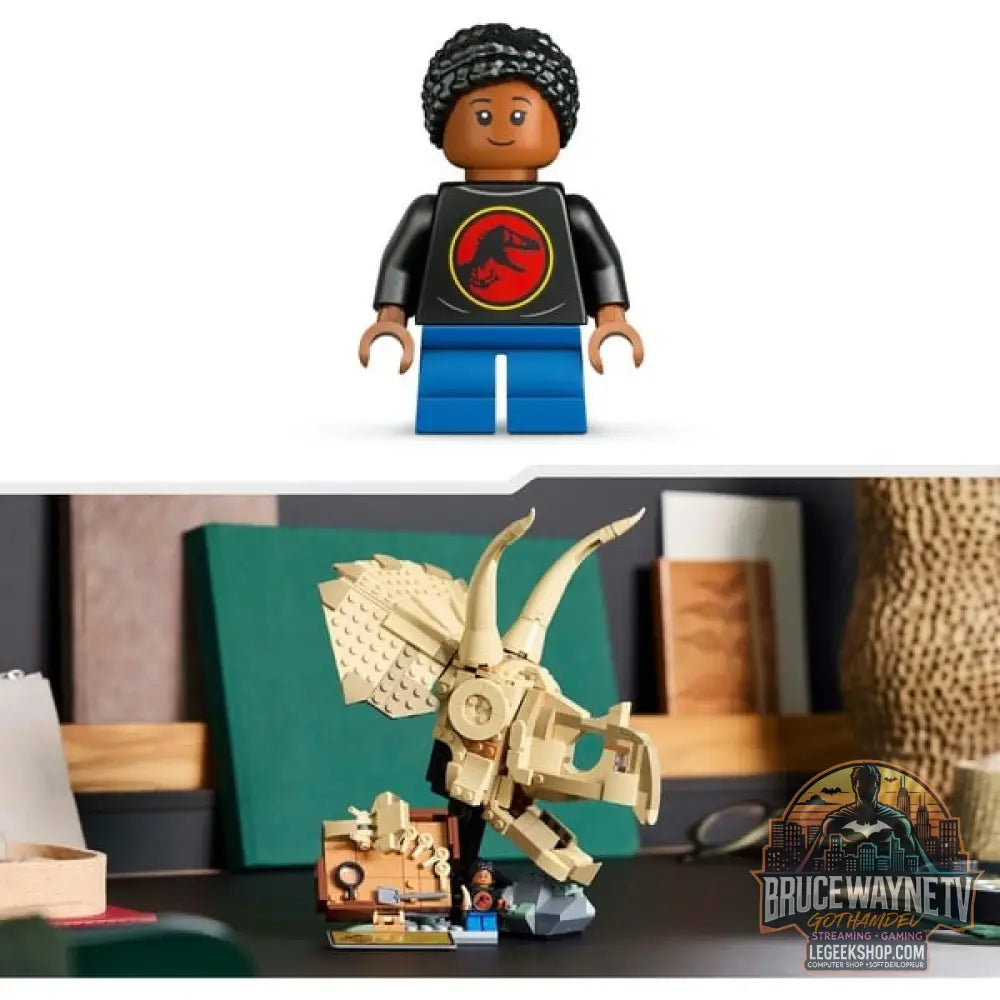 LEGO 76969 Jurassic World Dinosaurier-Fossilien: Triceratops-Schädel, jeu de construction - LEGO - vue 6