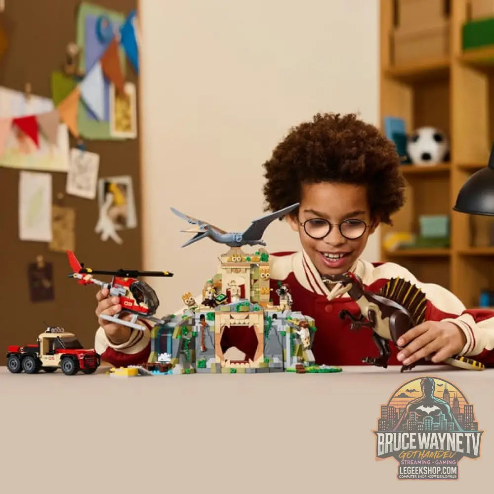 LEGO 76976 Jurassic World Spinosaurier & Quetzalcoatlus: Hubschrauber-Einsatz, jeu de construction - LEGO - vue 2