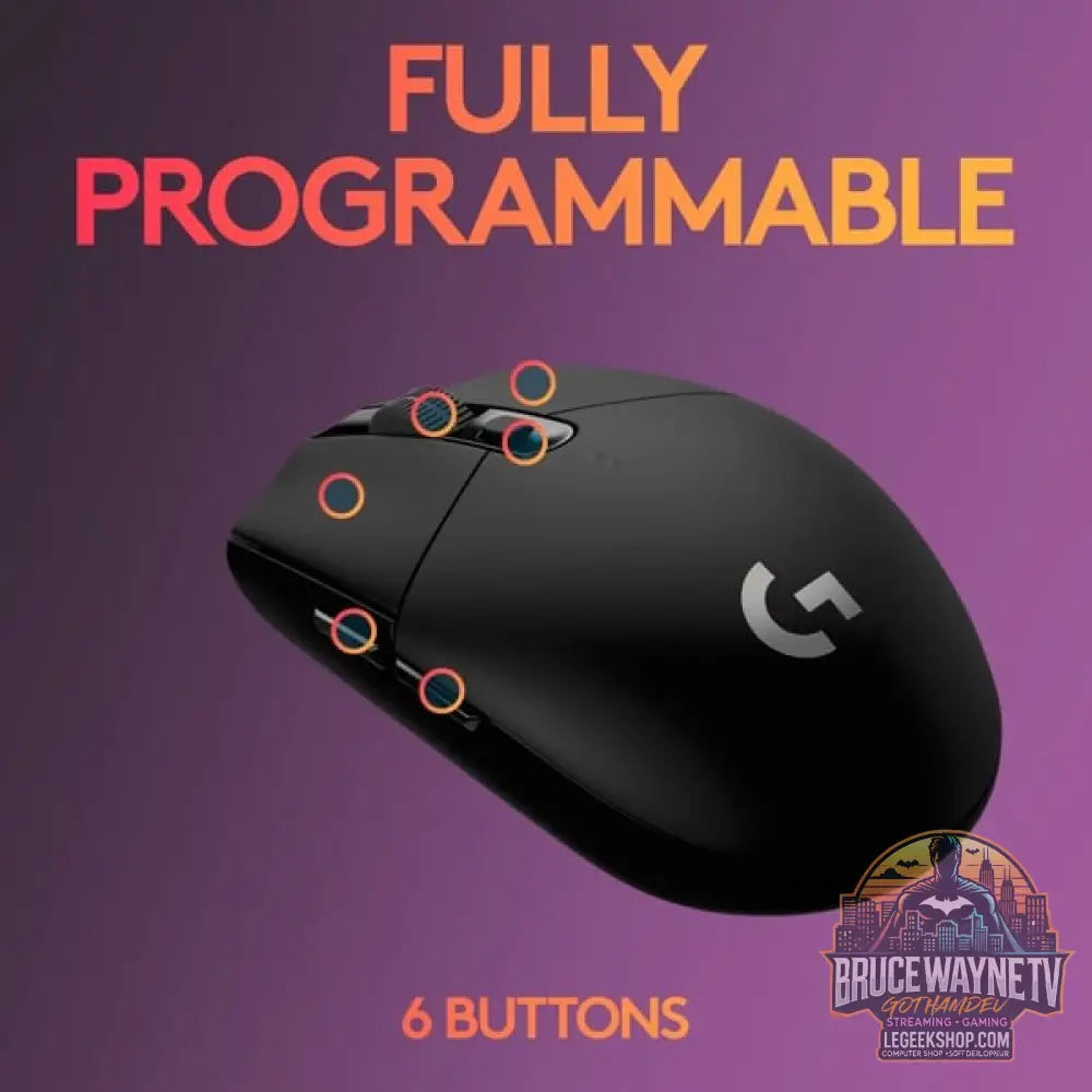 Logitech G305 LIGHTSPEED Gaming, souris gaming - vue 6