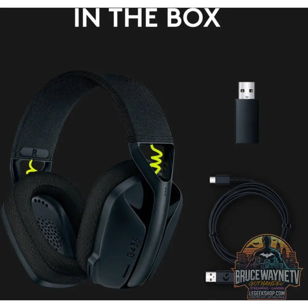 Logitech G435 LIGHTSPEED, casque gaming - vue 9
