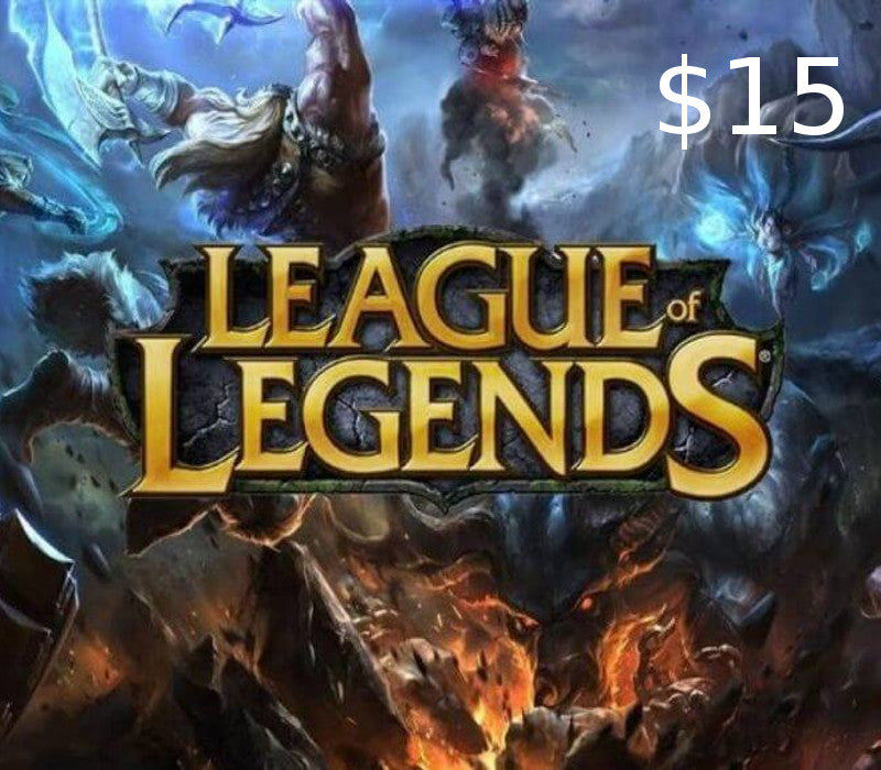 League of Legends USD 15 Prepaid RP Card NA