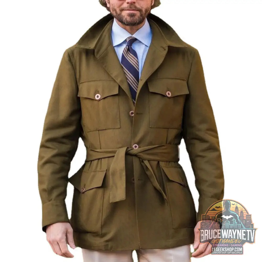 Manteau Long Homme Automne Style Britannique Coupe Slim Revers - Manteau Homme