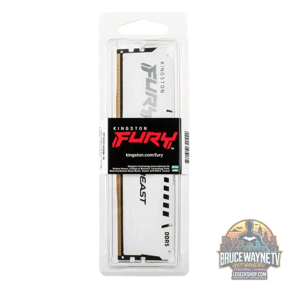 Mémoire RAM Kingston Fury Beast DDR5 8GB 16GB 32GB 4800-6400MHz Gaming Desktop XMP 3.0 - Mémoire RAM