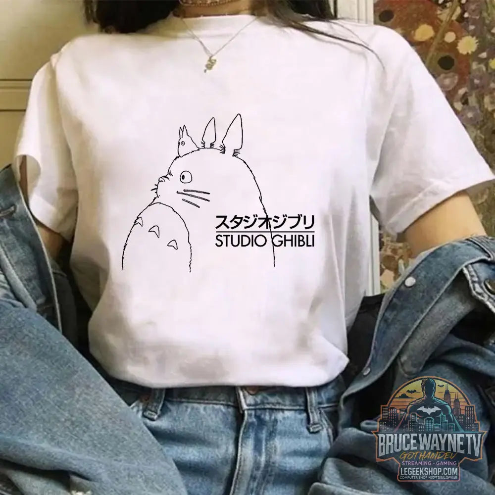 Miyazaki Hayao Kawaii T-shirt graphique T-shirt vêtements mode Totoro Studio Ghibli mignon Anime T-shirt femmes