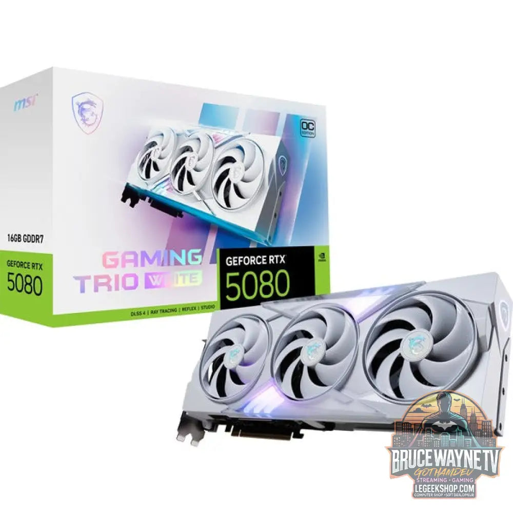 MSI GeForce RTX 5080 GAMING TRIO OC WHITE, carte graphique - MSI - vue 8