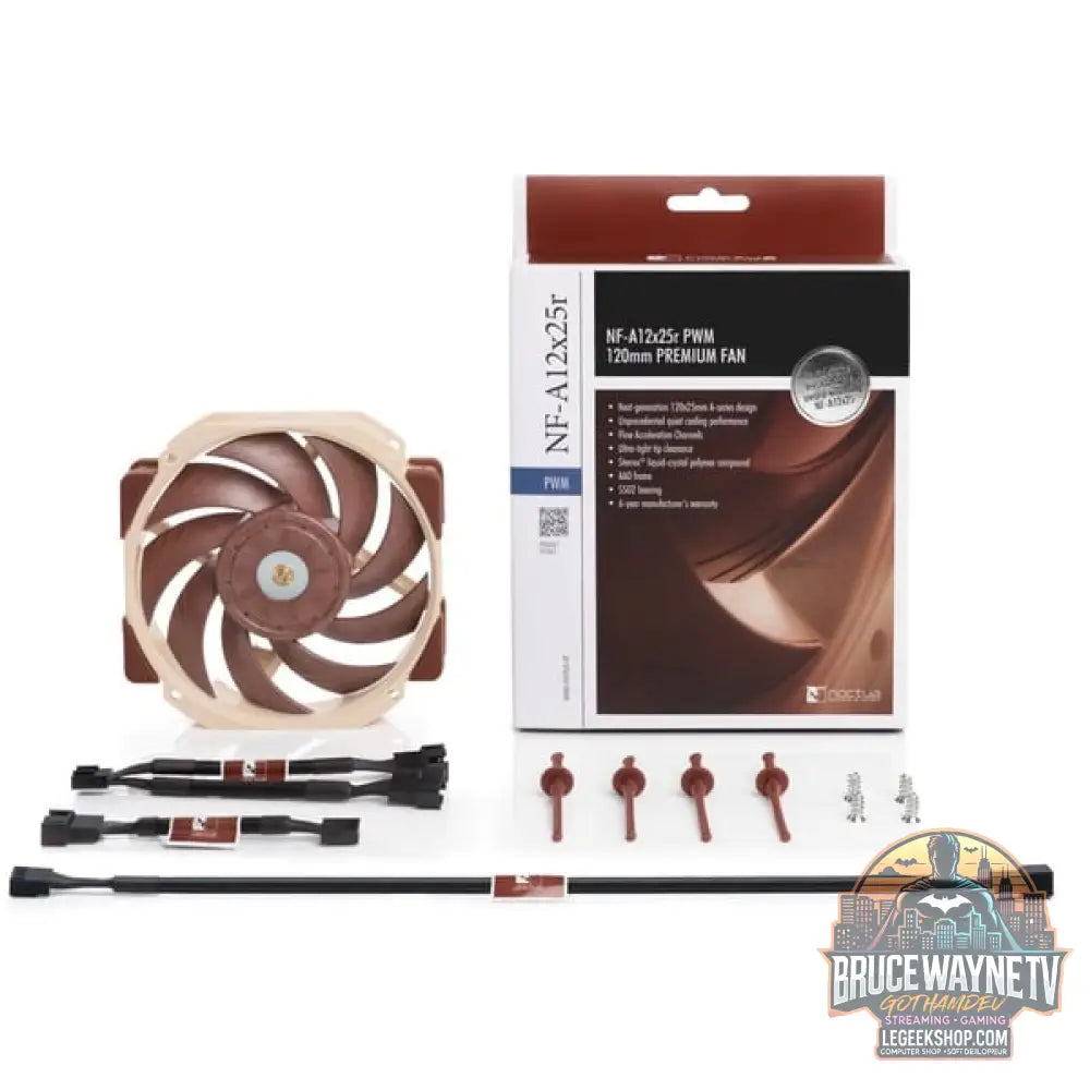 Noctua NF-A12x25r PWM Premium Fan 120x120x25, Gehäuselüfter - Noctua - vue 6