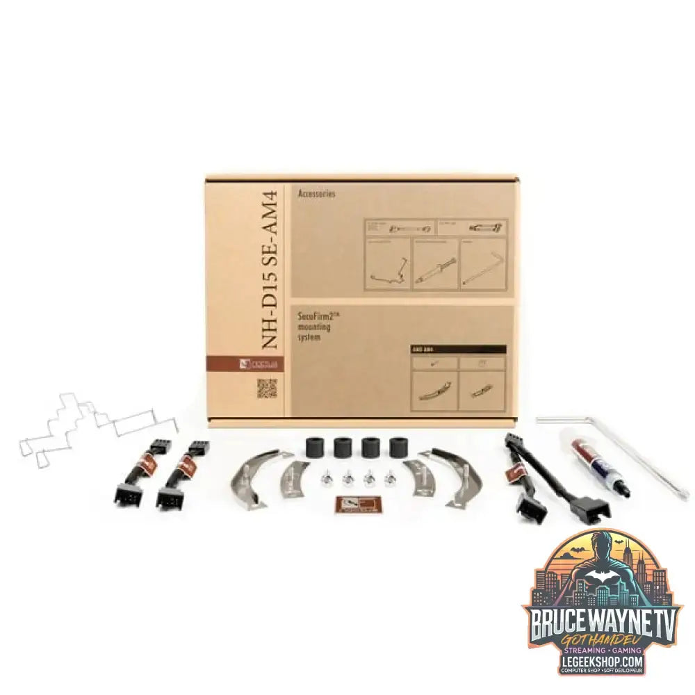 Noctua NH-D15 SE-AM4, CPU-Kühler braun/beige, Special Edition für AMD AM4, 140 mm - Noctua - vue 4
