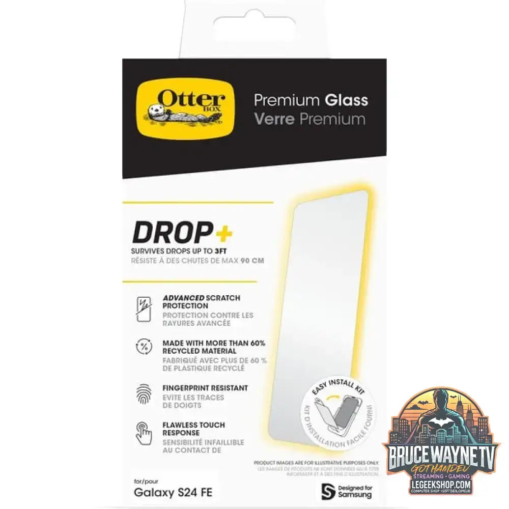 Otterbox Premium Glass, Schutzfolie transparent, Samsung Galaxy S24 FE - Beschaffenheit: Glänzend - vue 7