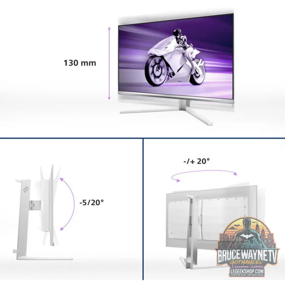 Philips Evnia 27M2N8500 QD-OLED 26,5" QHD/WQHD QD-OLED 360 Hz - Philips - vue 10