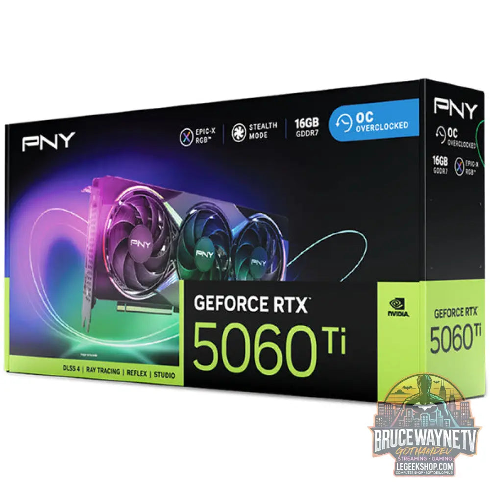 PNY GeForce RTX 5060 Ti ARGB OC 16GB, carte graphique - PNY - vue 10