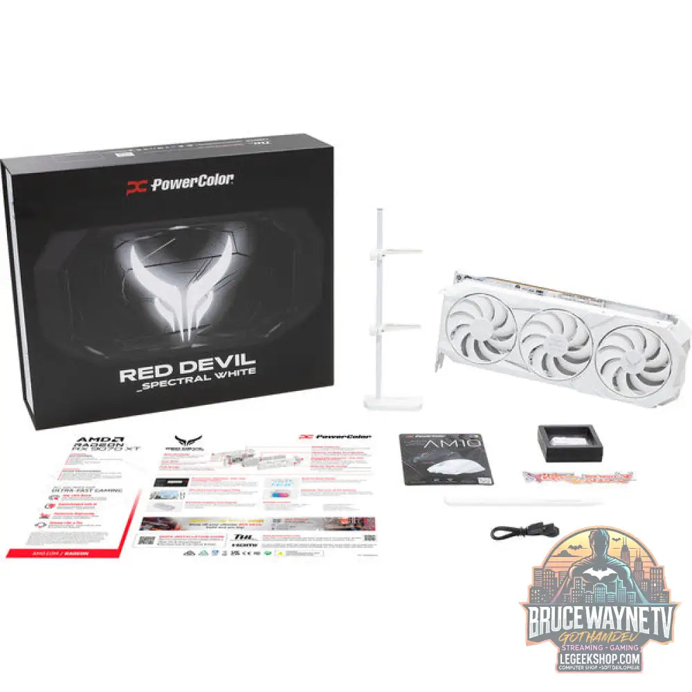 PowerColor Radeon RX 9070 XT Red Devil 16GB OC WHITE, carte graphique - PowerColor - vue 10