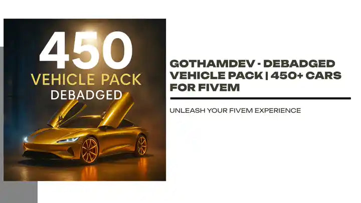 GothamDev - Debadged Vehicle Pack | 450+ CARS for FiveM by@Outfy