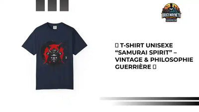 🎮 T-shirt Unisexe &ldquo;Samurai Spirit&rdquo; &ndash; Vintage & Philosophie Guerri&egrave;re 🎮 by@Outfy