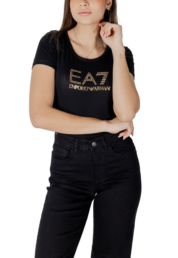 Ea7 T-shirt femme — black