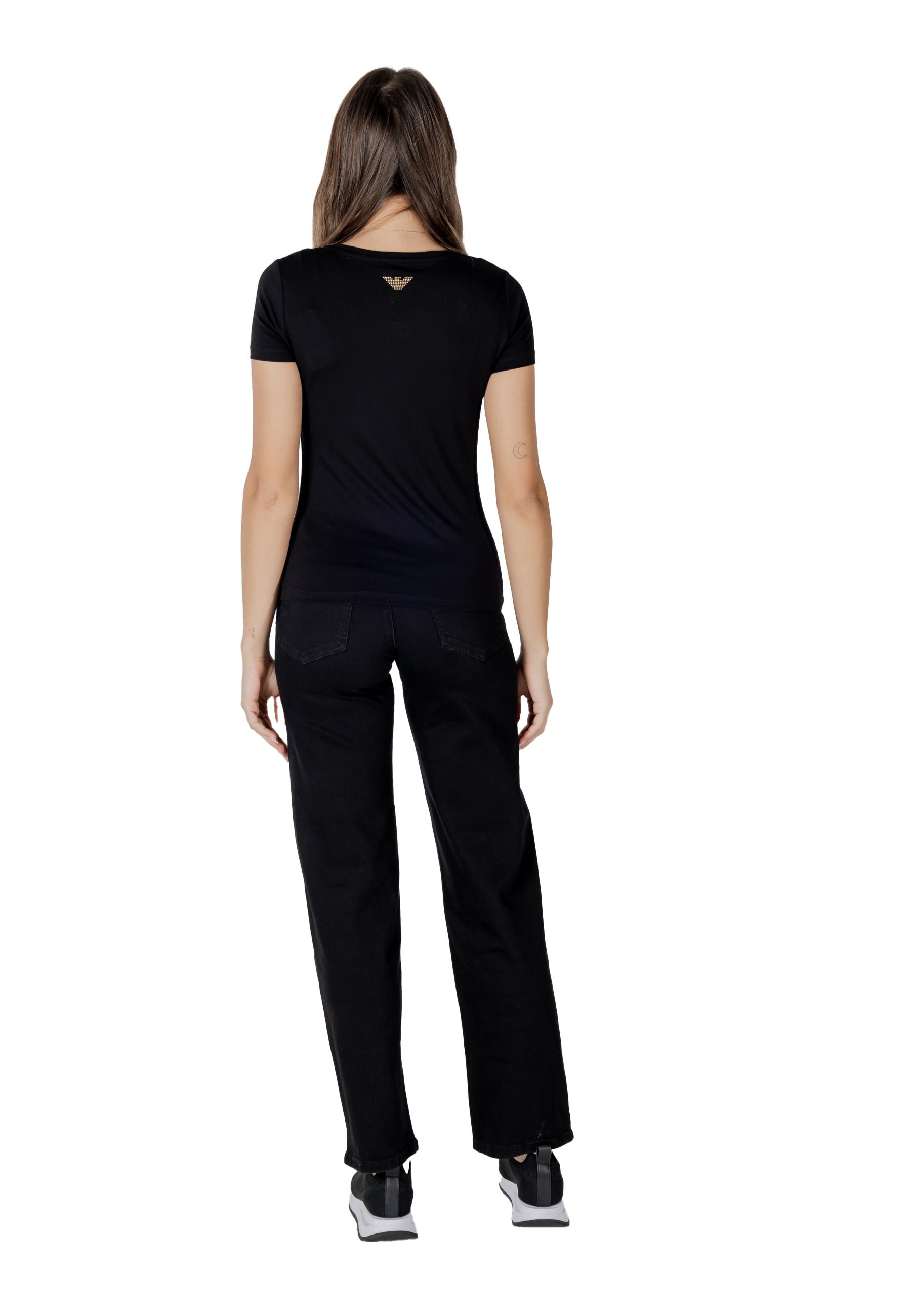 Ea7 T-shirt femme — black