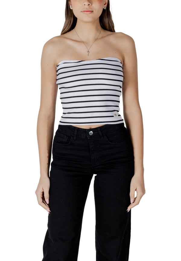 Calvin Klein Jeans Jean femme Tops — white