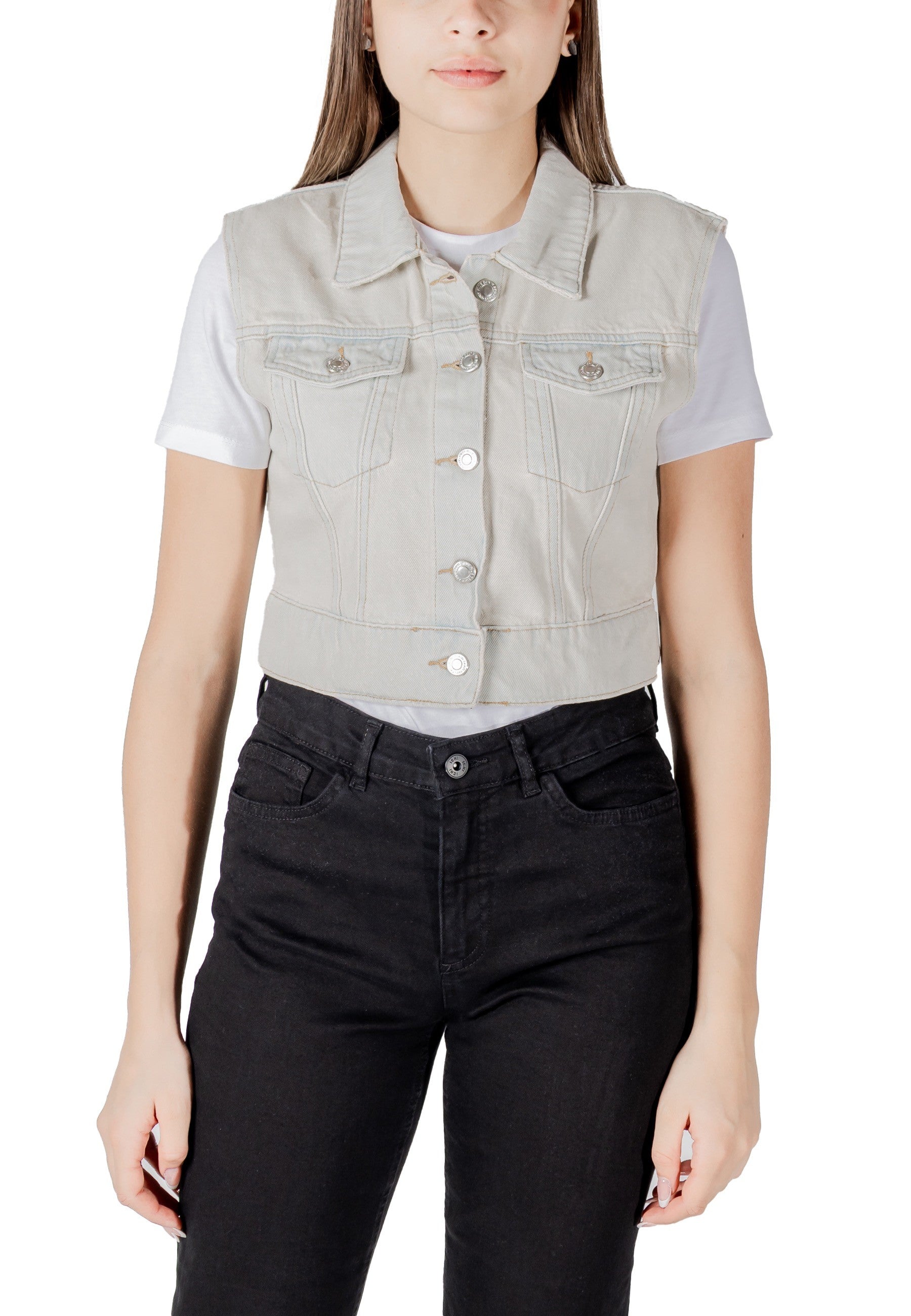 Only Vêtement femme Gilets — beige