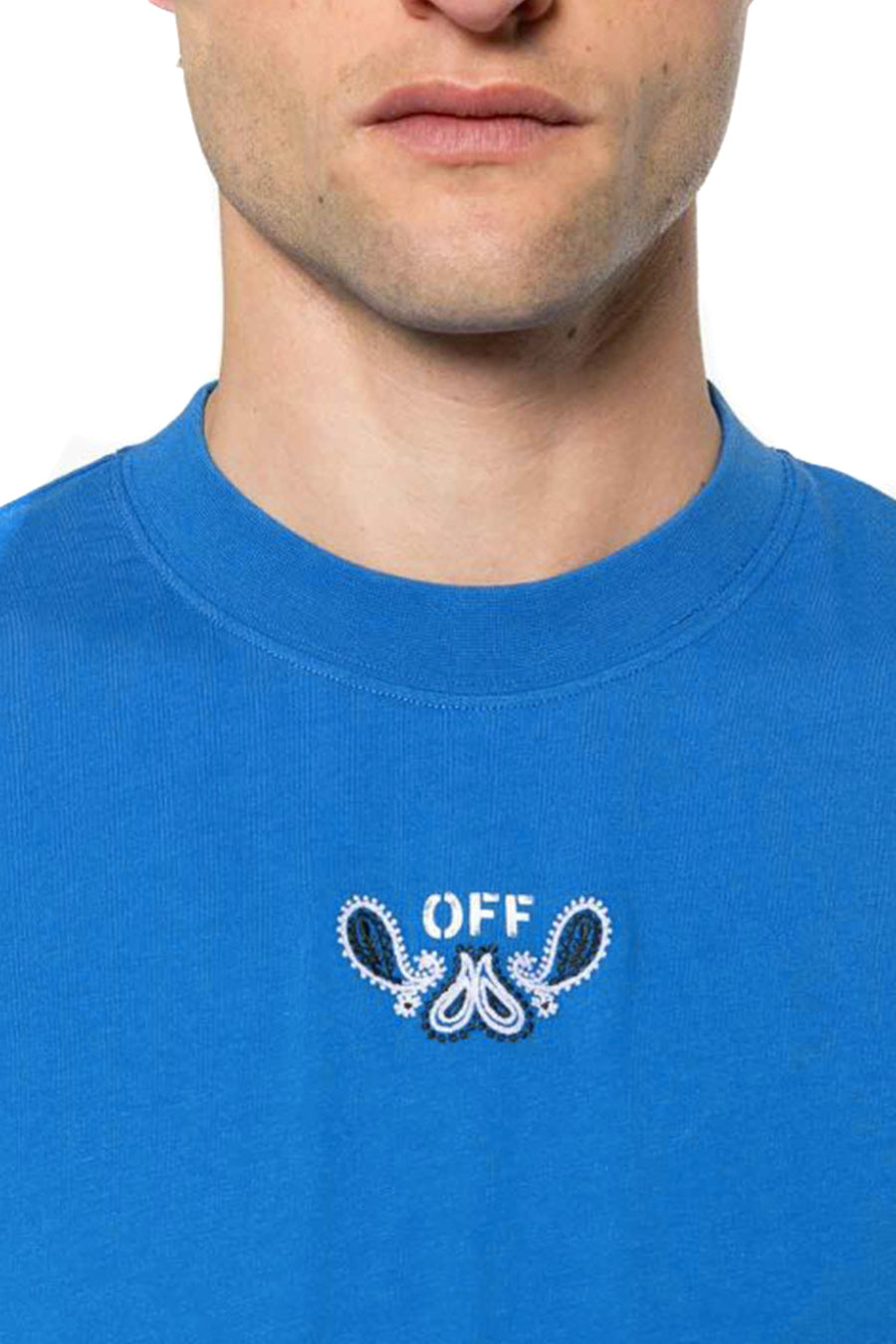 Off-white T-shirt homme — light blue