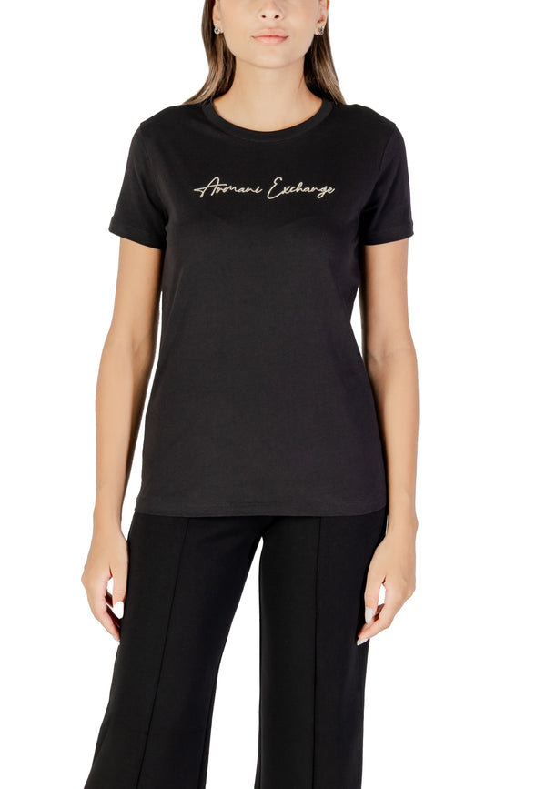 Armani Exchange T-shirt femme — black