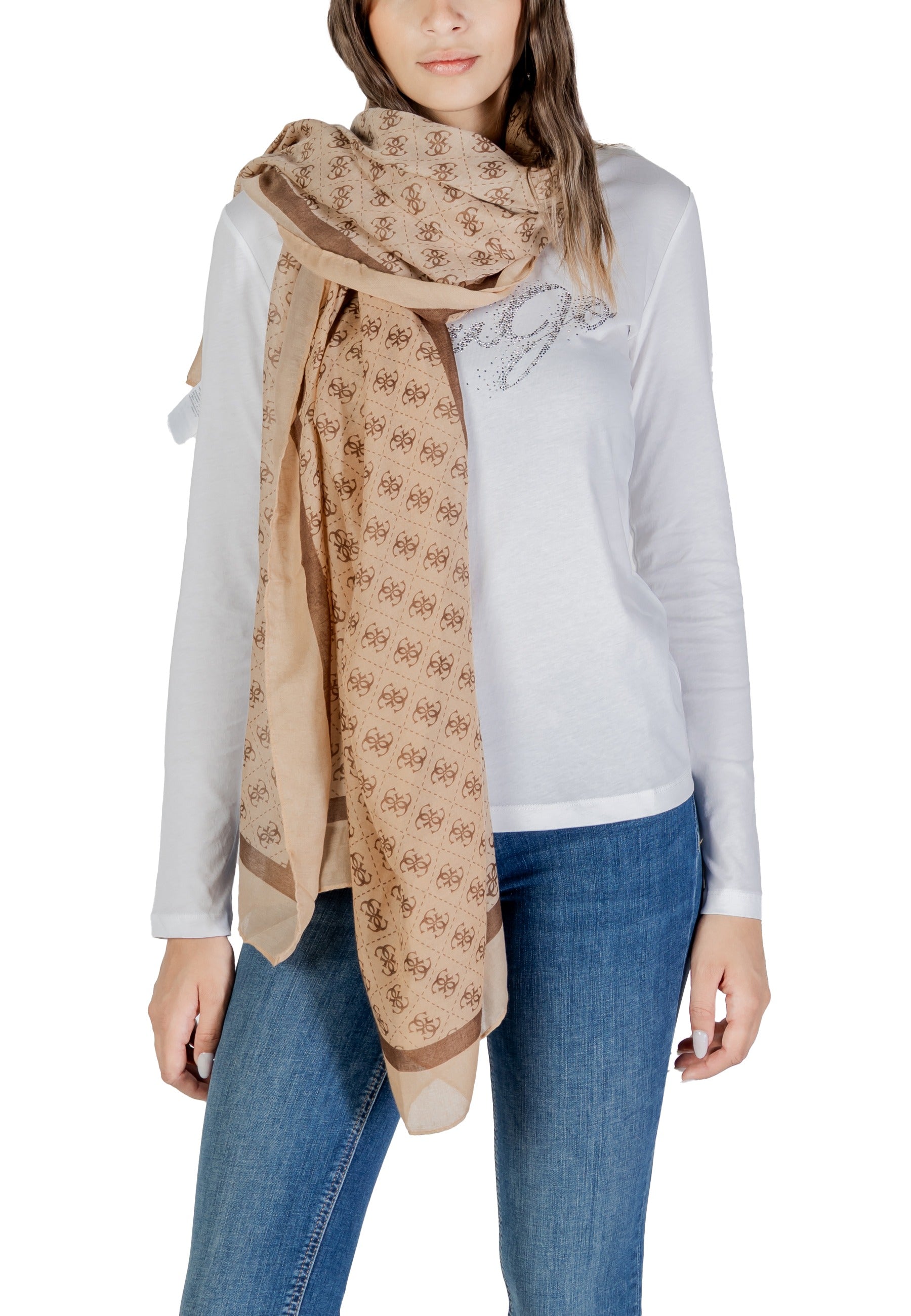 Guess Accessoire femme Echarpes — camel