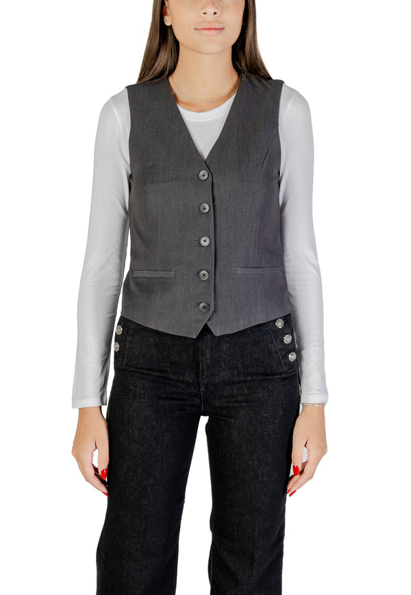 Only Vêtement femme Gilets — grey