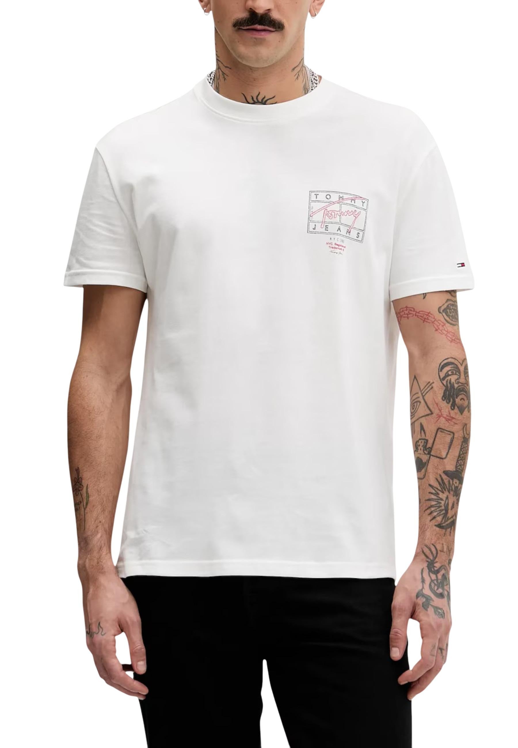 Tommy Hilfiger Jeans T-shirt homme — white