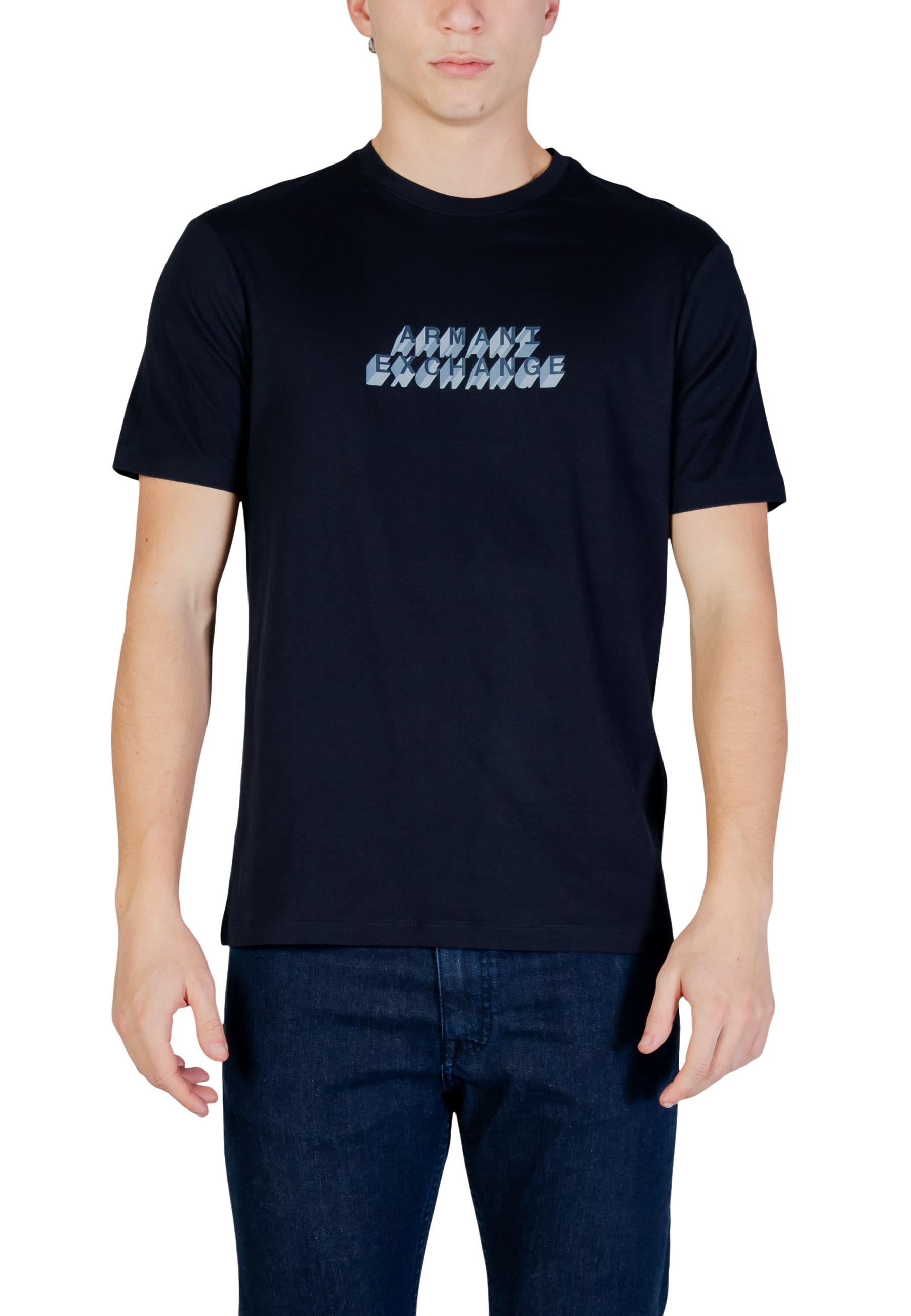 Armani Exchange T-shirt homme — blue