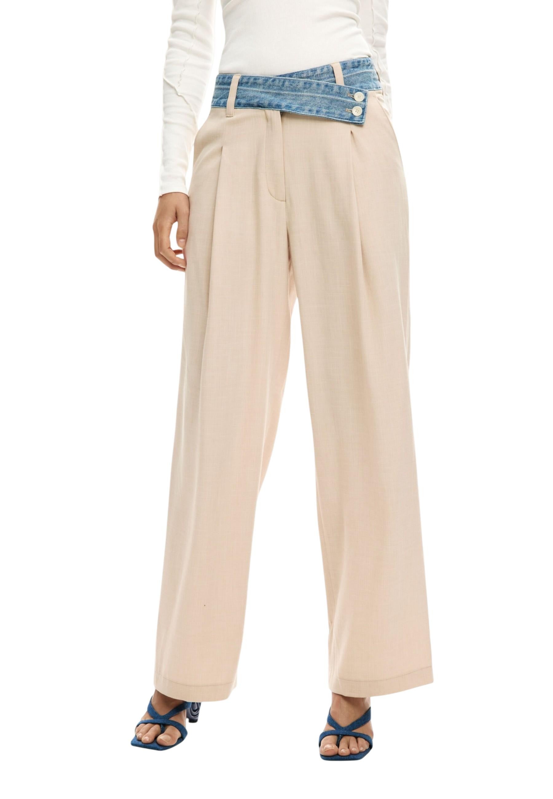 Desigual Pantalon femme Pantalons — beige