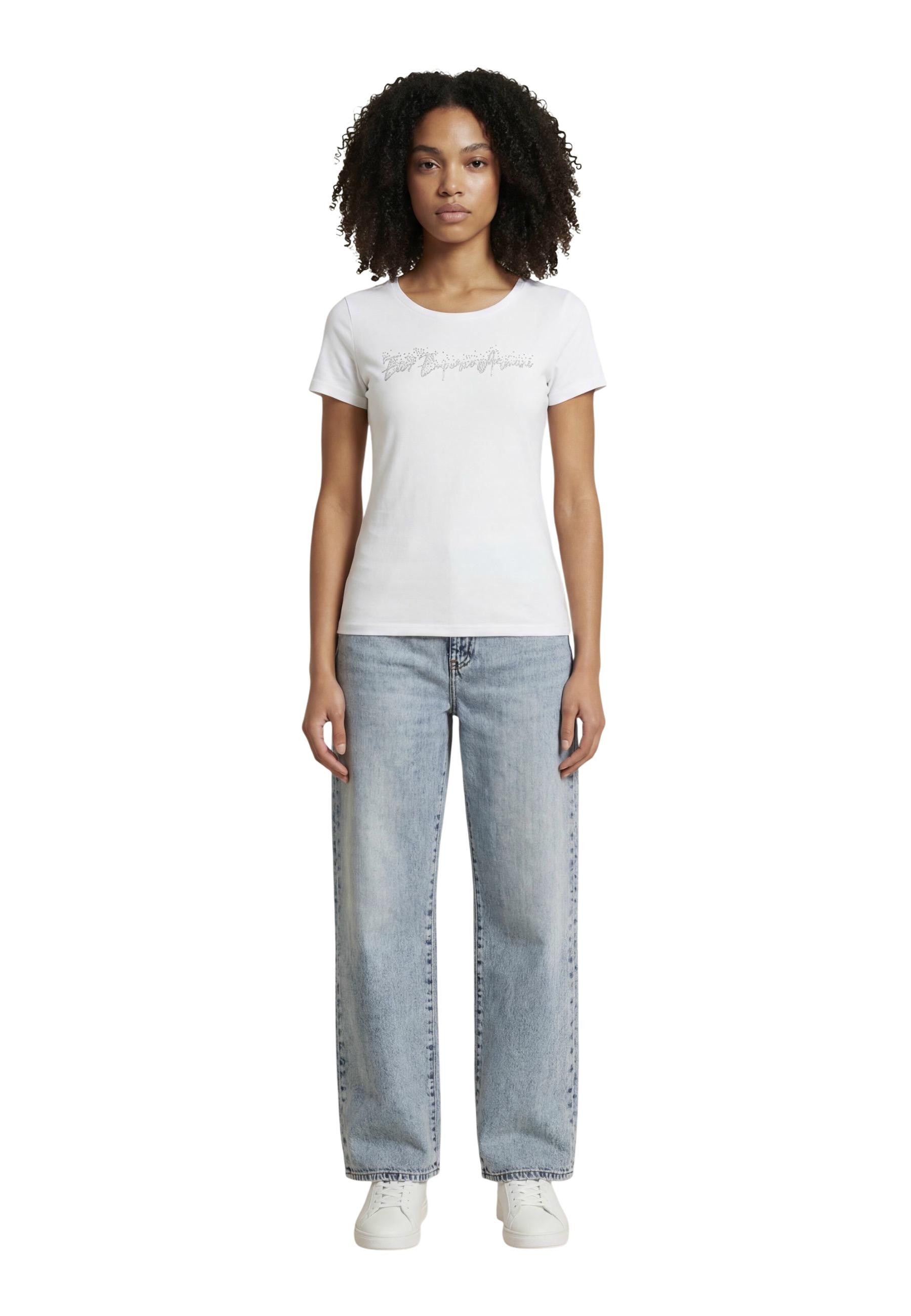 Ea7 T-shirt femme — white