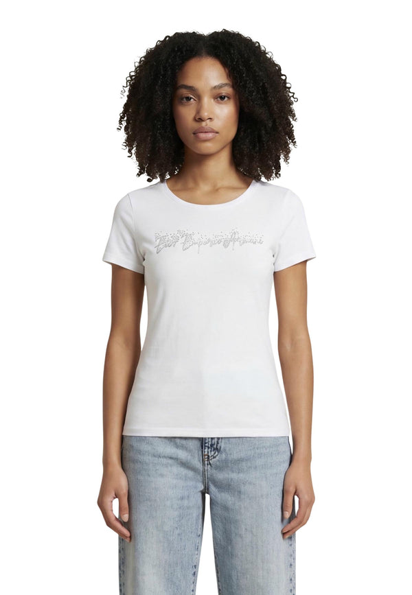 Ea7 T-shirt femme — white