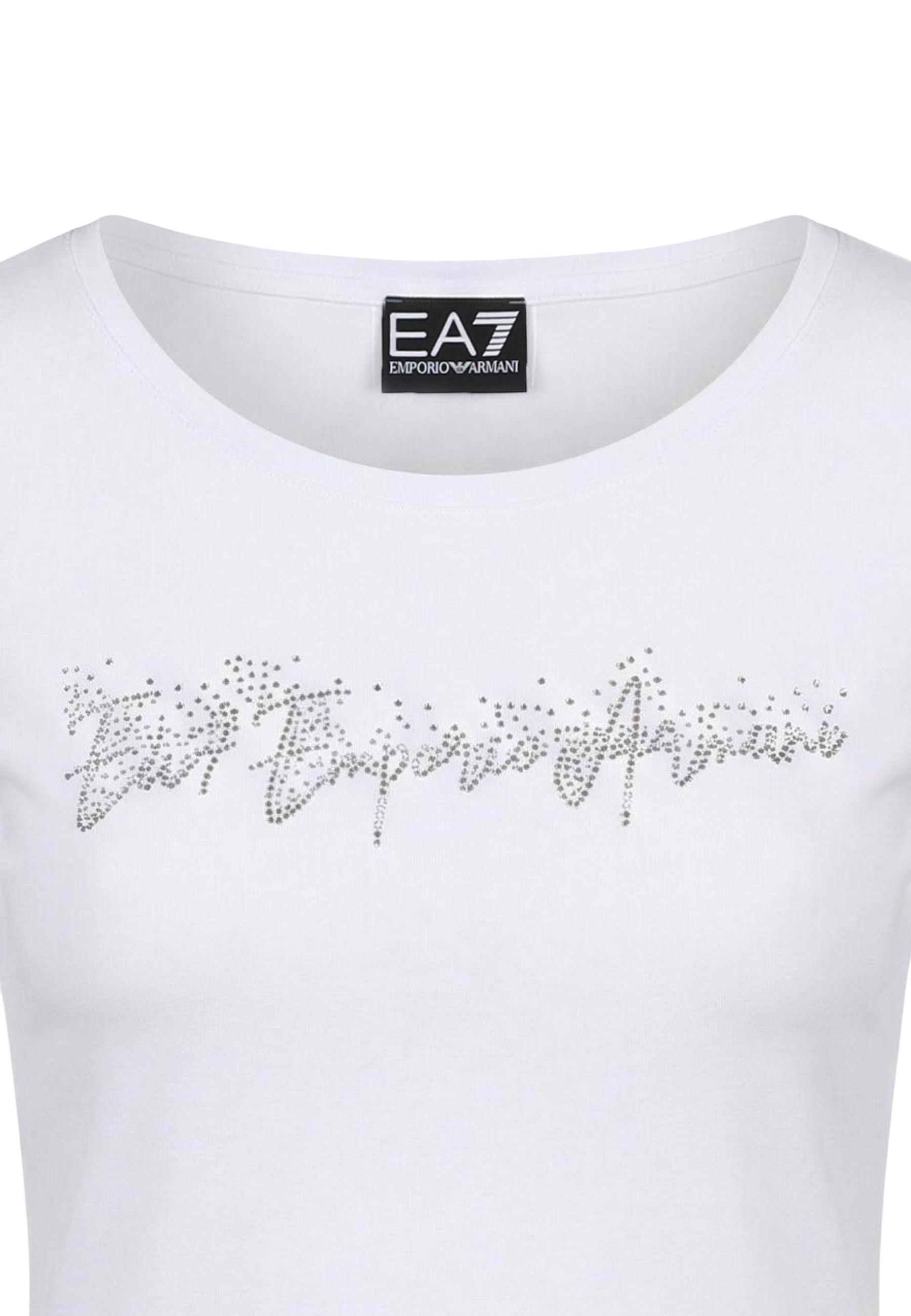 Ea7 T-shirt femme — white