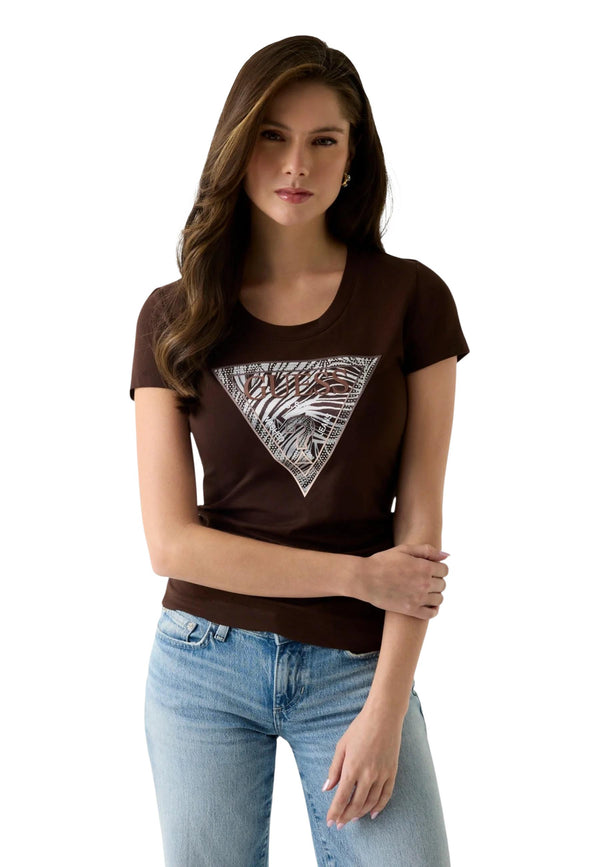 Guess T-shirt femme — brown