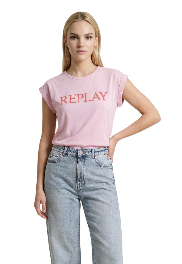 Replay T-shirt femme — pink