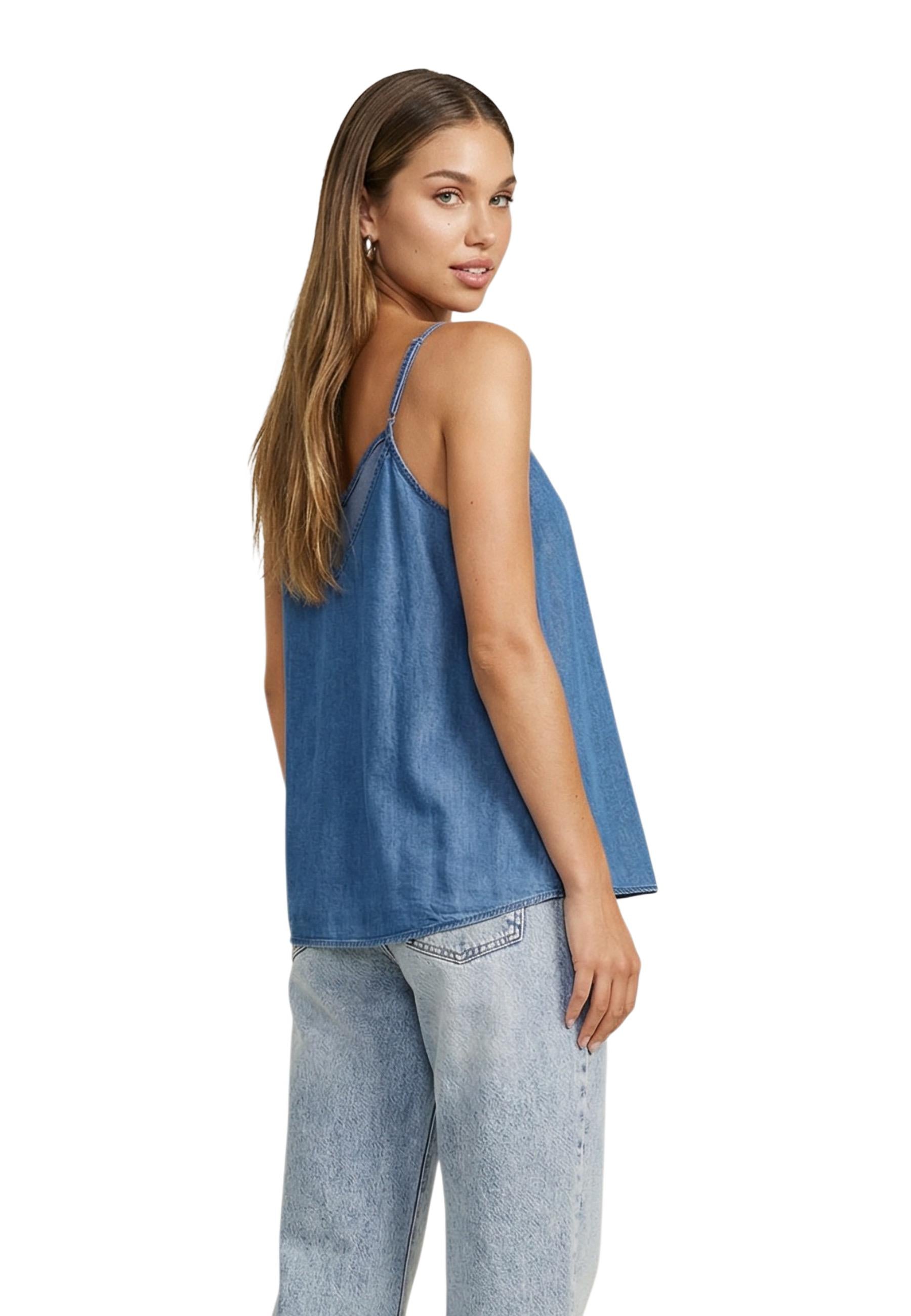 Only Vêtement femme Debardeurs — blue