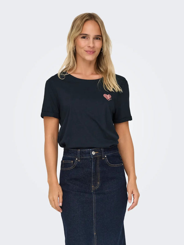 Only T-shirt femme — blue