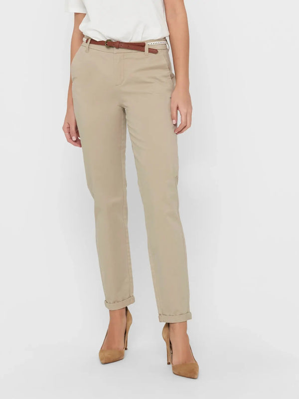 Only Pantalon femme Pantalons — beige