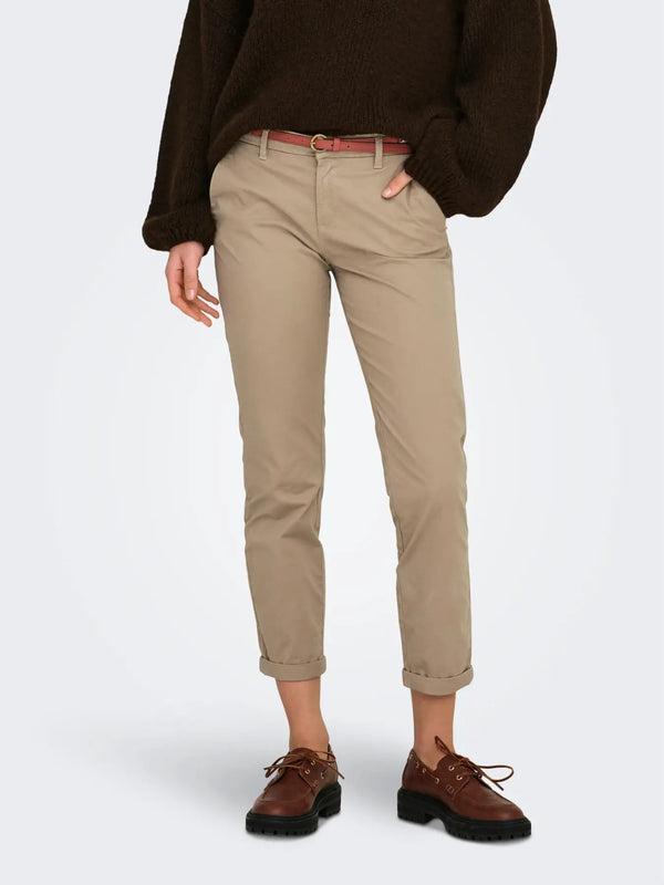Only Pantalon femme Pantalons — brown