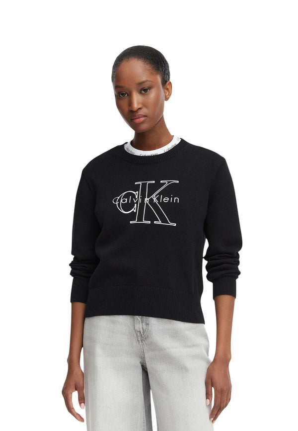 Calvin Klein Jeans Pull femme — black